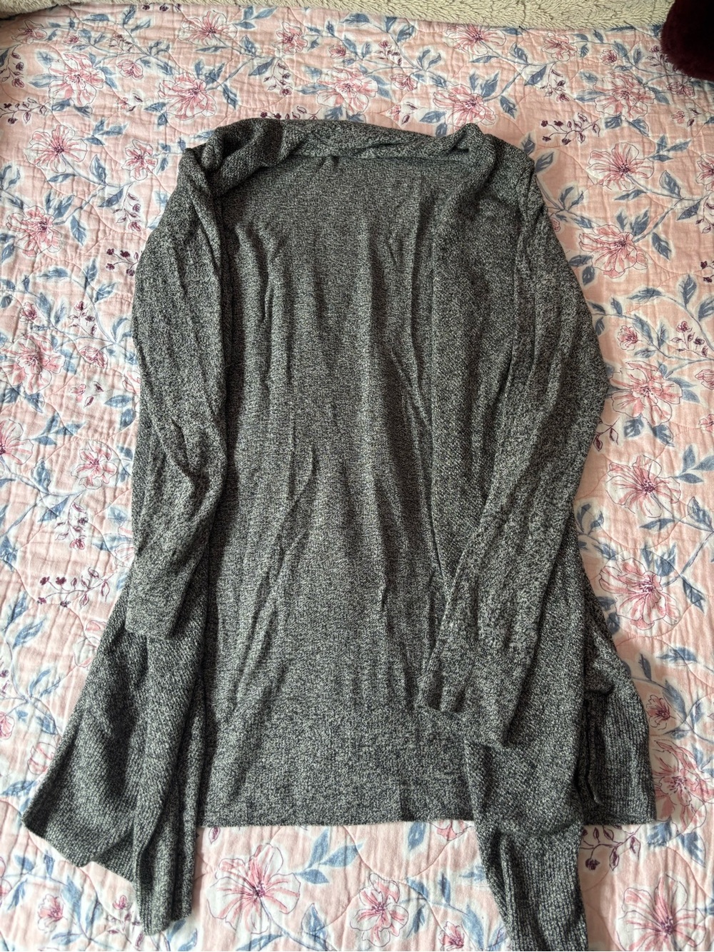 GAP Black and Grey Marled Knit Cardigan